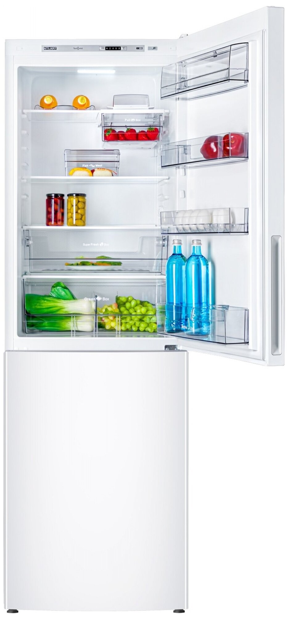 Холодильник АТЛАНТ , двухкамерный, серебристый - фото №4
