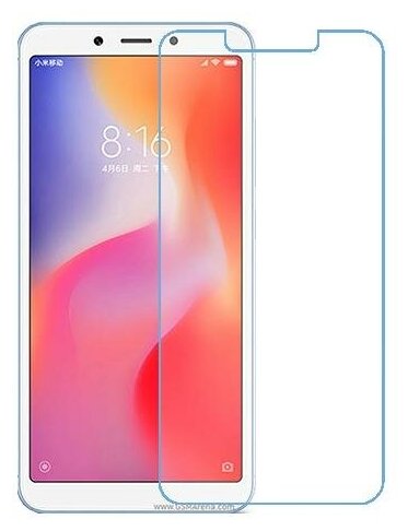 Xiaomi Redmi 6 защитный экран из нано стекла 9H одна штука