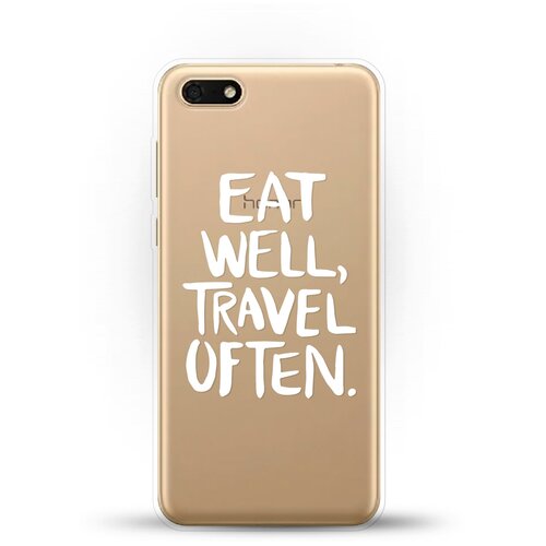 фото Силиконовый чехол eat well на huawei y5 prime (2018) andy & paul
