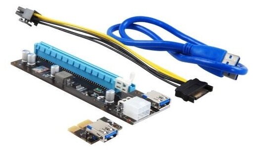 Набор Raiser PCI-E x16 -> PCI-E 1x