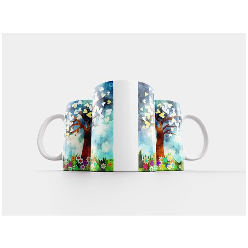 фото Кружка "акварель, картина, чернила" 320 мл lotsprints