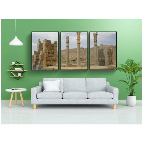 фото Набор модулных постеров для интерьера "персеполис, иран, археология" 60x90 см. в тубусе, без рамки lotsprints