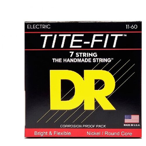 Струны для электрогитар DR EH7-11 TITE-FIT струны для электрогитар dr eh7 11 tite fit