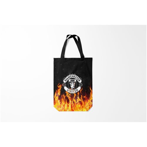 фото Сумка-шоппер / 31х42 см / футбол / manchester united манчестер юнайтед burnettie