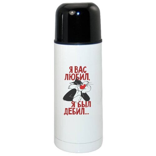 фото Термос coolpodarok прикол кот я вас любил