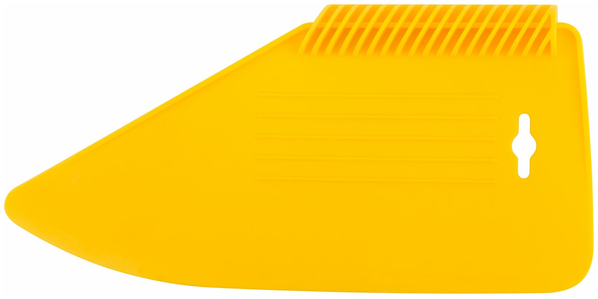 Шпатель прижимной для разглаживания обоев пластиковый желтый 280