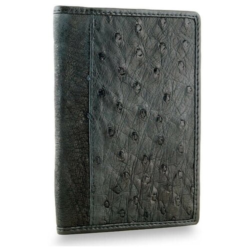 Модная обложка для паспорта и автодокументов Exotic Leather из кожи страуса