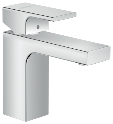 Смеситель для раковины hansgrohe Vernis Shape 100, со сливным гарнитуром 71561000, хром