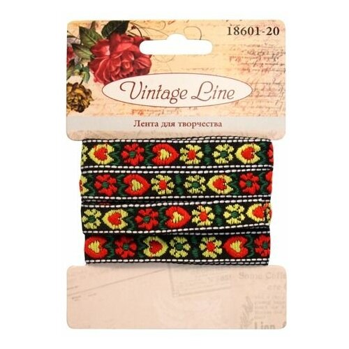18601-20 Лента декоративная,10 мм x 1,5 м, Vintage Line