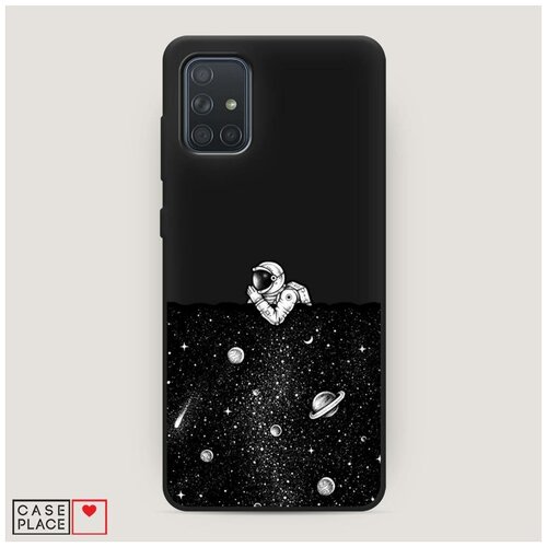 фото Чехол силиконовый матовый samsung galaxy a71 космический сон case place