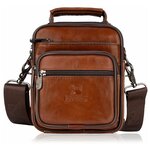 Сумка-планшет мужская, сумка мужская кожаная, сумки мужские из натуральной кожи, сумка вертикальная FUZHINIAO 7905XS - изображение