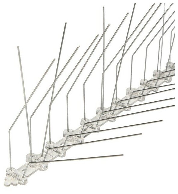 Отпугиватель птиц, 30 × 10 см, шипы противоприсадные 40 шт., 3 ряда - фотография № 4