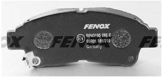 Дисковые тормозные колодки передние Fenox BP43195 для Lexus, Toyota (4 шт.)