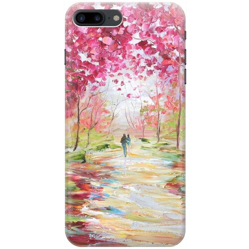 фото Re:paчехол - накладка artcolor для apple iphone 8 plus / 7 plus с принтом "весенняя роща"