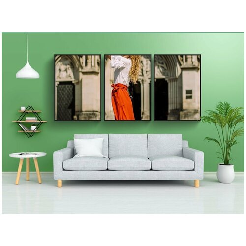 фото Набор модулных постеров для интерьера "девочка, женщина, отлично" 60x90 см. в тубусе, без рамки lotsprints