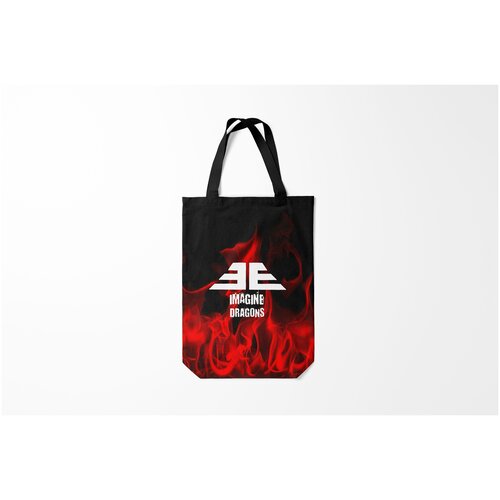 фото Сумка-шоппер / 31х42 см / популярные иллюстрации / ноты imagine dragons burnettie