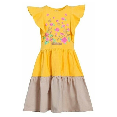 Платье для девочки, цвет лимонный, рост 116 см