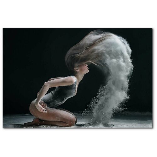 Картина на Стекле - "Магия танца (миражи)", размер 60х40 см