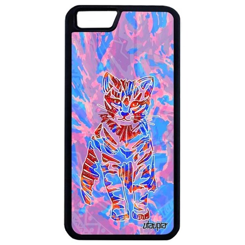 фото Красивый чехол на телефон // iphone 6 plus // "кот" пушистый дикий, utaupia, розовый