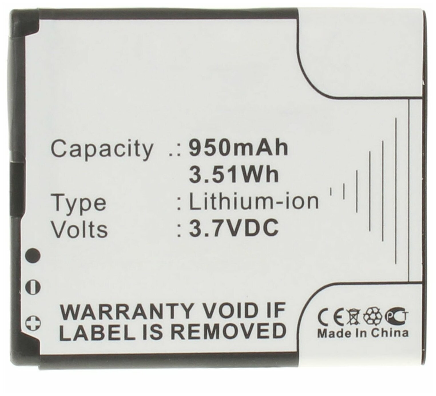 Аккумулятор iBatt iB-U2-M290 950mAh для myPhone 9025, 9025TV, для Nokia N95, 6290, N93, N96, N93i, X5-01, 6260 Slide, 6210 Navigator,