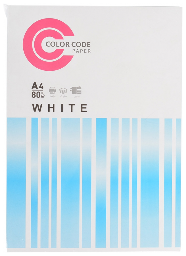 Бумага ColorCode 100 A4/80г/м2/100л./белый матовое общего назначения(офисная) 20 шт./кор. - фото №1