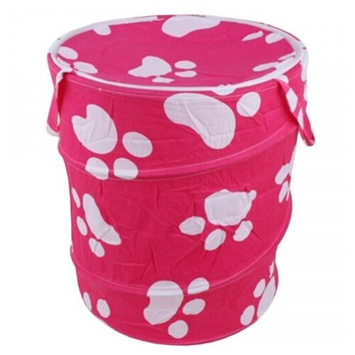 фото Корзина для игрушек лапки 41*49 см, пакет наша игрушка