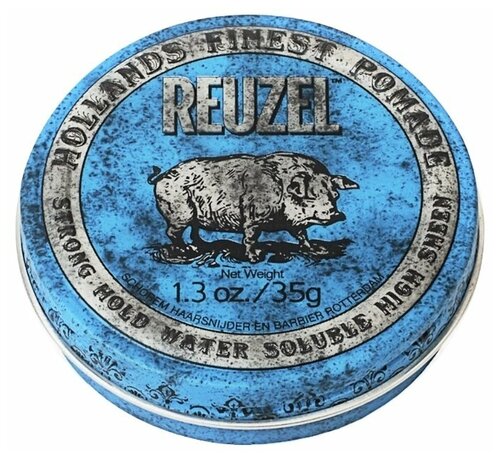 Reuzel - Blue Strong Hold Water Soluble - Суперконцентрированная помада для волос , сильная фиксация, 340 г.