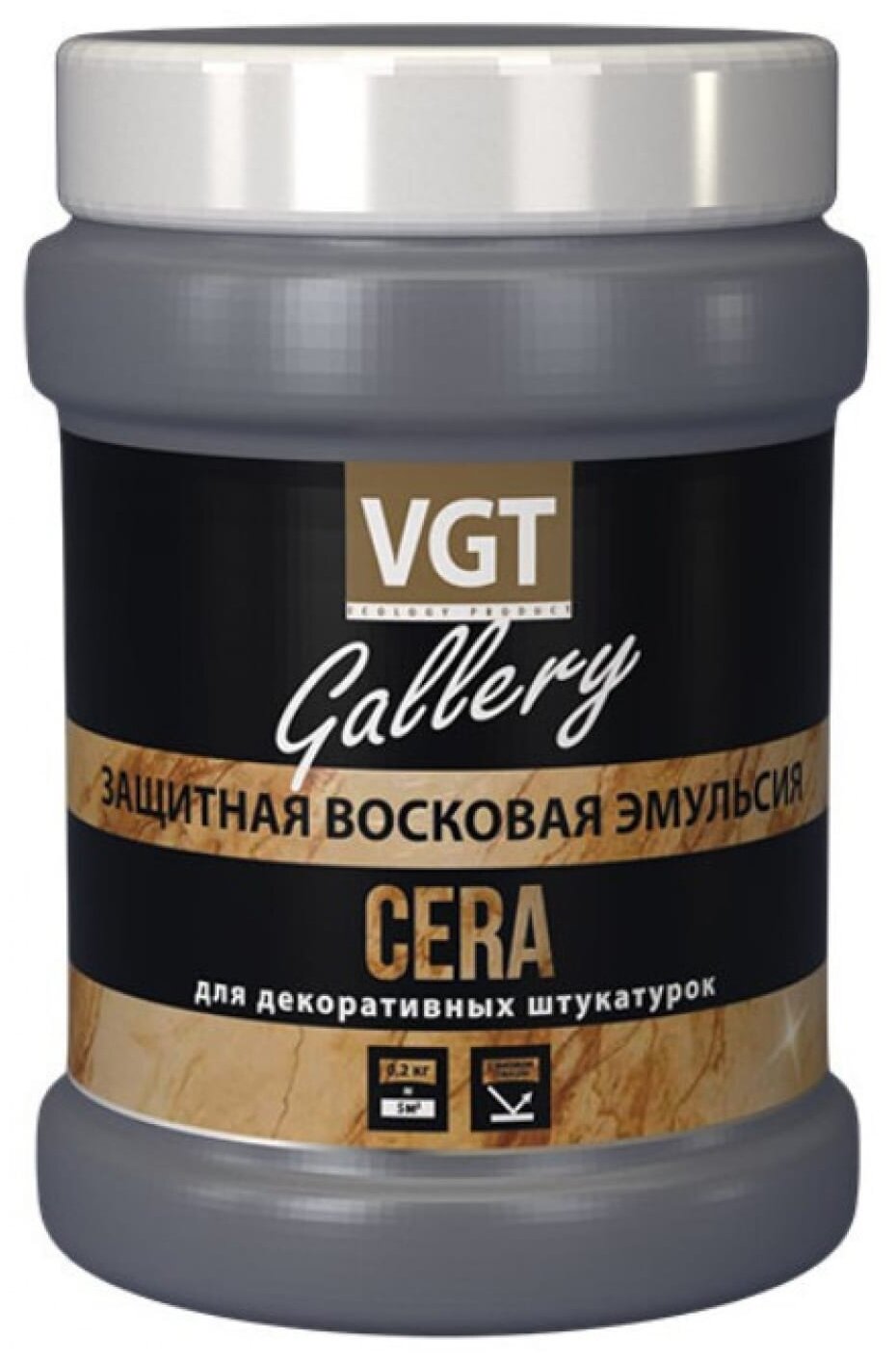 Защитная восковая эмульсия для декоративных штукатурок VGT Gallery Cera (0,2кг)