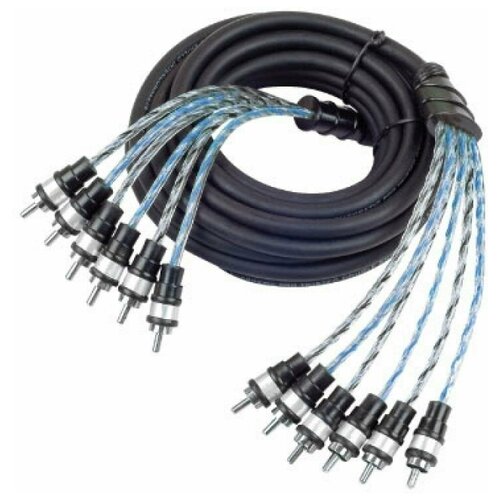 фото Межблочный кабель kicx mtr65 6-канальный медная жила экран механическая защита