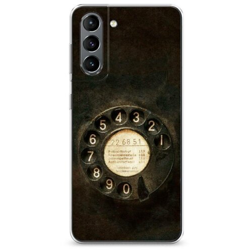 фото Чехол силиконовый samsung galaxy s21 старинный телефон case place