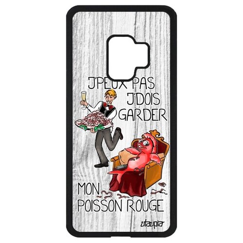 фото Защитный чехол на смартфон // galaxy s9 // "не могу - у меня красная рыбка!" предлог принт, utaupia, светло-серый