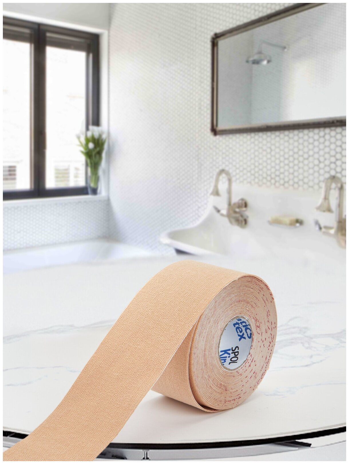 Кинезио тейп SPOL TAPE бежевый 3,75см*5м