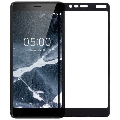 Защитное стекло для Nokia 5.1 (TA-1075) П/П черное