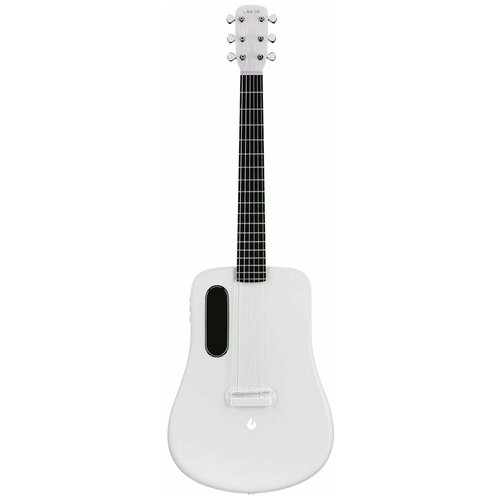 фото Lava me 2 freeboost white трансакустическая гитара, цвет белый, чехол в комплекте