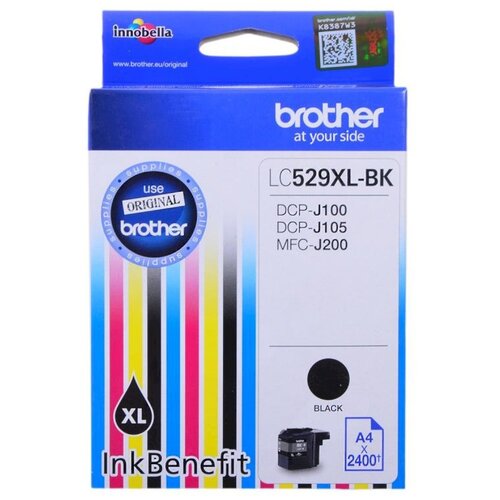 Картридж Brother LC-529XLBK, 2400 стр, черный