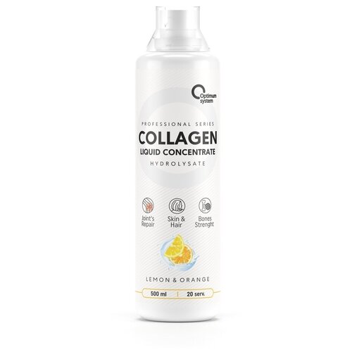 коллаген optimum system collagen concentrate liquid 500 мл апельcин лимон Optimum System Collagen Concentrate Liquid 500 мл (Optimum System) Апельсин-лимон