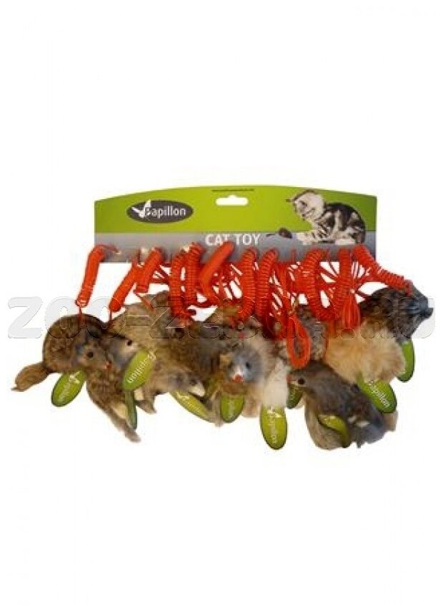 Papillon Мышонок-мягкая шорстка, натур. Мех кролик, 9 см, цвет в ассорт. (Furmouse, ass. Colours, 9cm) 240047, 0,01 кг