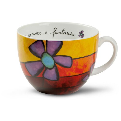 Чашка для завтрака 600мл Любовь и фантазия Красная