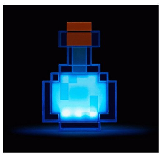 Светильник Minecraft "Бутылка для зелья" (меняет цвет) Color Changing Potion Bottle - фотография № 3