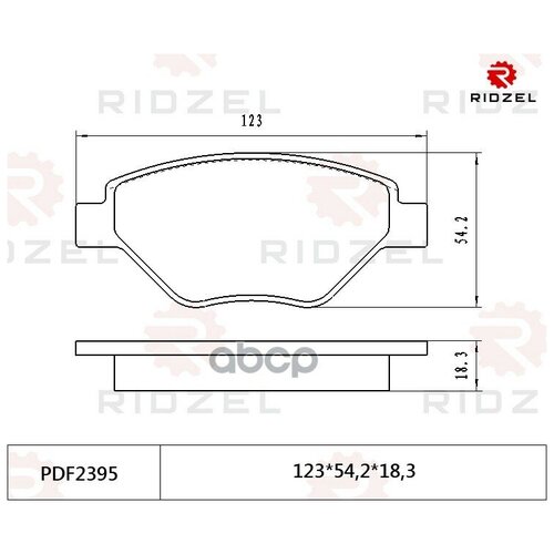 Колодки Тормозные Дисковые Передний RIDZEL арт. PDF2395