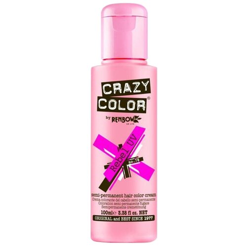 Crazy Color Краситель прямого действия Semi-Permanent Hair Color Cream, 78 rebel uv, 100 мл