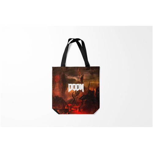 фото Сумка-шоппер / 40х40 см / геймерам / doom burnettie