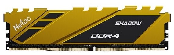 Оперативная память Netac DDR4 16Gb 3200MHz pc-25600 Shadow Yellow (NTSDD4P32SP-16Y)