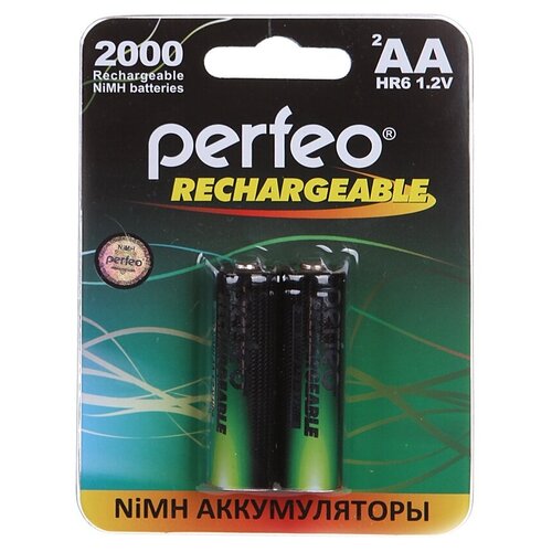 фото Аккумулятор aa - perfeo 2000mah (2 штуки) pf aa2000/2bl pl