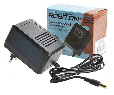 Блок питания ROBITON AB12-500S (+) 5,5х2,1/12 (для музыкального оборудования)