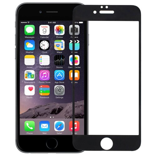 Защитное стекло / бронестекло для iPhone 6 полное покрытие черное