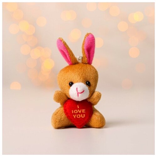 фото Подвеска «заяц с сердцем», цвета микс noname