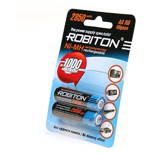 Аккумулятор AA - Robiton 2850 mAh Ni-MH (2 штуки) 10203