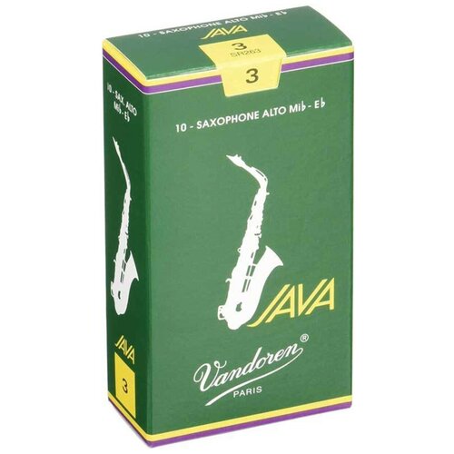 Vandoren SR263 JAVA Трости для саксофона Альт №3 (10шт) sr263 java трости для саксофона альт 3 10шт vandoren