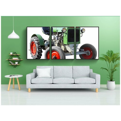 фото Набор модулных постеров для интерьера "изолированный, deutz, трактор" 60x90 см. в тубусе, без рамки lotsprints